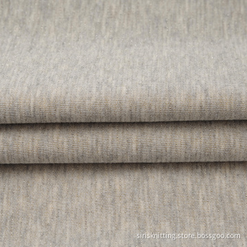 CVC Organic Garn Dyed Lurex Interlock Stickat Tyg